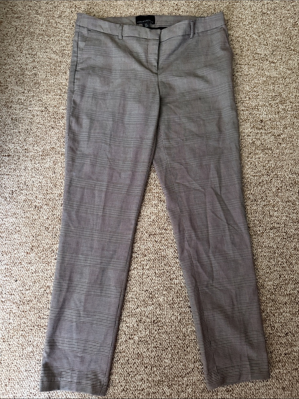 Cynthia Rowley Plaid Trousers- Womens 8